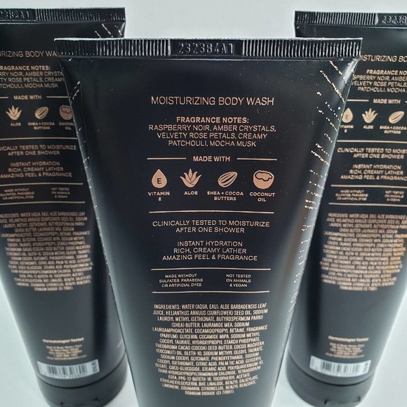 3 INTO THE NIGHT Moisturizing Body Wash 10 oz Bath Body Works Shea Butter Vit E - Picture 4 of 6